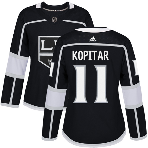 Adidas Kings #11 Anze Kopitar Black Home Authentic Women's Stitched NHL Jersey - Click Image to Close